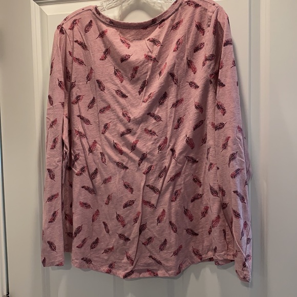Sonoma long sleeved t-shirt pink feather design - Picture 4 of 4
